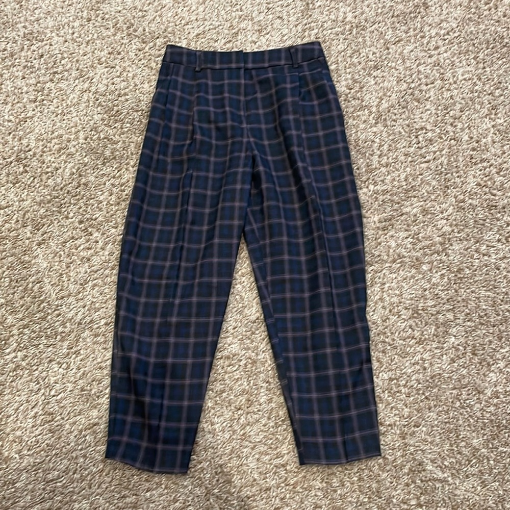 Asos navy and purple ankle pants size 4 petite